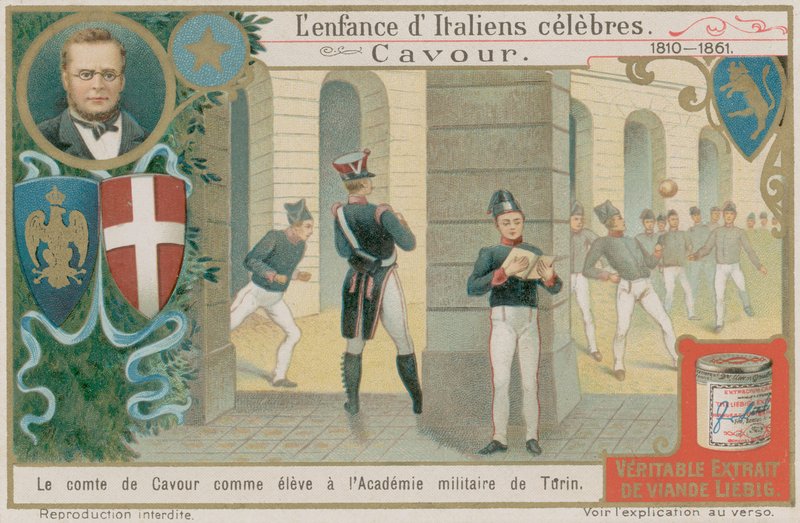 Camillo Benso, Conde de Cavour, estuda na academia militar em Turim de European School