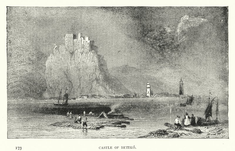 Castelo de Betzko (gravura) de European School