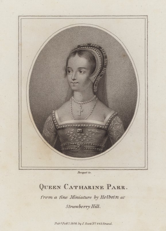Catherine Parr, sexta esposa do rei Henrique VIII (gravura) de European School
