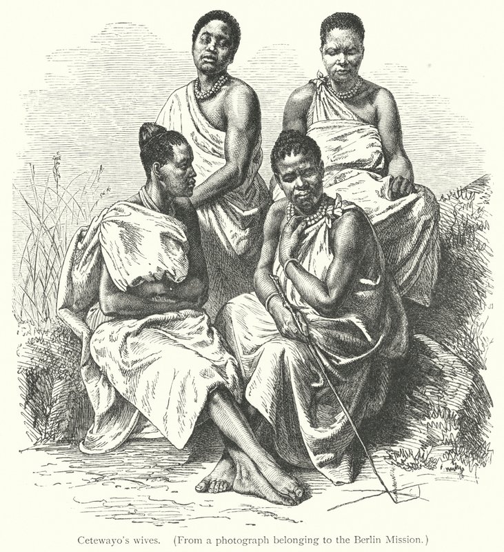 As esposas de Cetewayo (gravura) de European School