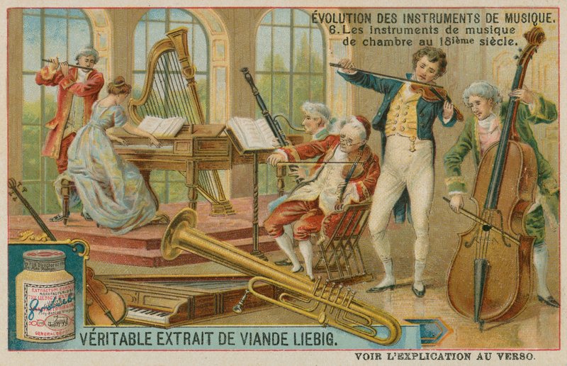 Instrumentos de música de câmara do século XVIII de European School