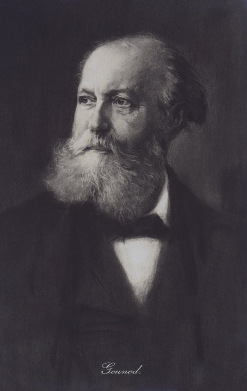 Charles Gounod, pianista e compositor francês (litho) de European School