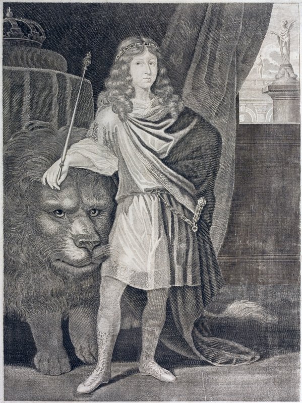 Carlos XI, Rei da Suécia (gravura) de European School