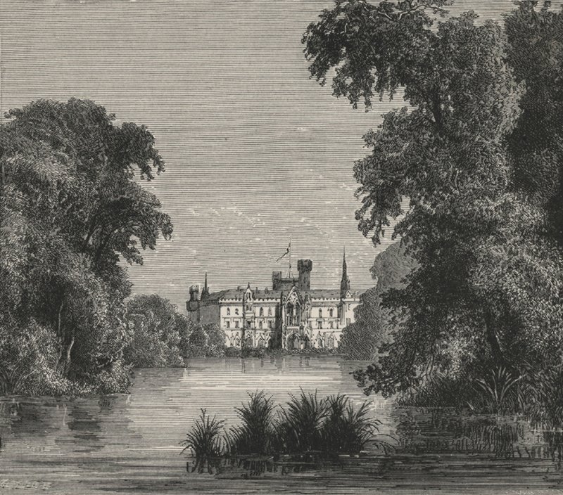 Castelo de Eisgrub (gravura) de European School