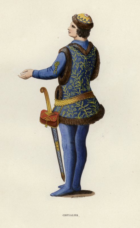 Chevalier (gravura colorida) de European School