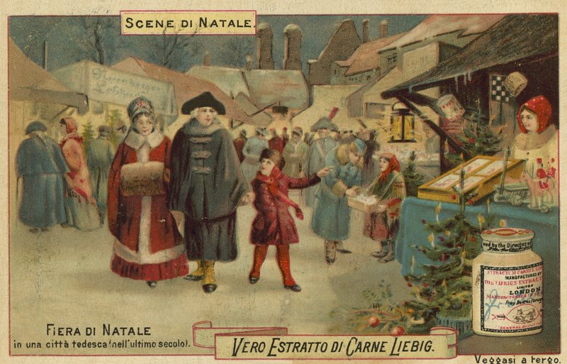 Feira de Natal em uma cidade alemã de European School