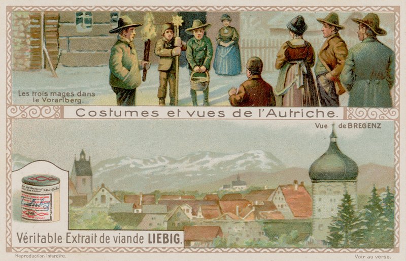 Jogo de Natal em Vorarlberg e vista de Bregenz de European School