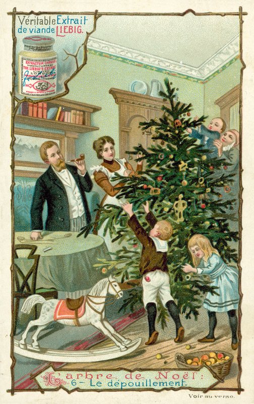 Árvore de Natal (chromolitho) de European School