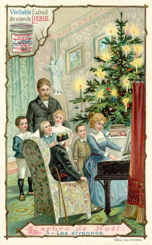 Árvore de Natal (chromolitho) de European School