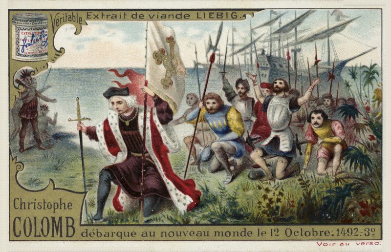 Cristóvão Colombo desembarca no Novo Mundo, 12 de outubro de 1492 de European School