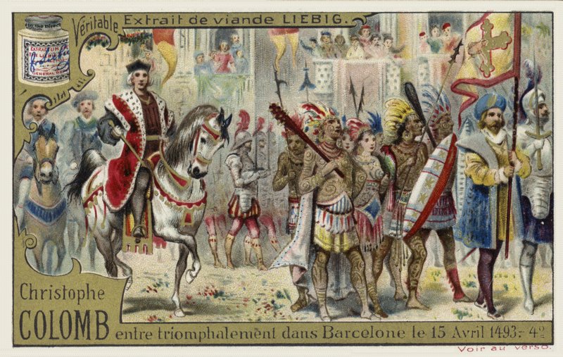 Cristóvão Colombo entra em Barcelona em triunfo, 15 de abril de 1493 de European School