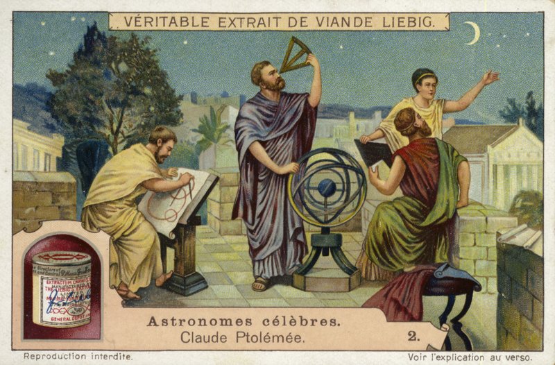 Claudius Ptolomeu, astrônomo e matemático greco-romano e geógrafo de European School