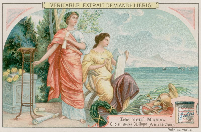 Clio (história) e Calliope (poesia heróica) de European School