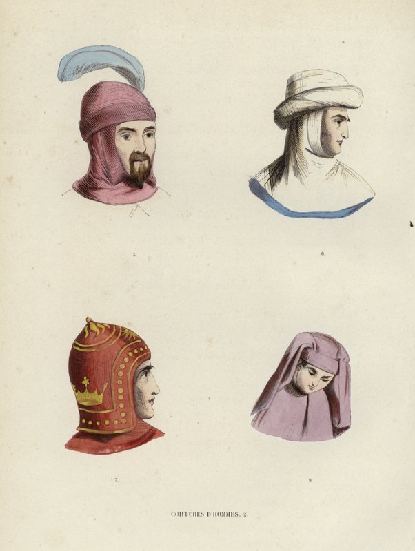 Penteados masculinos (gravação a cores) de European School