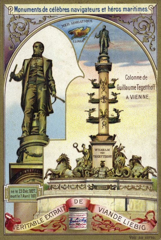 Coluna de Wilhelm von Tegetthoff, almirante austríaco, Viena de European School