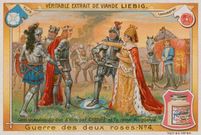 Condenação do Duque de York por Clifford e Rainha Margaret de European School