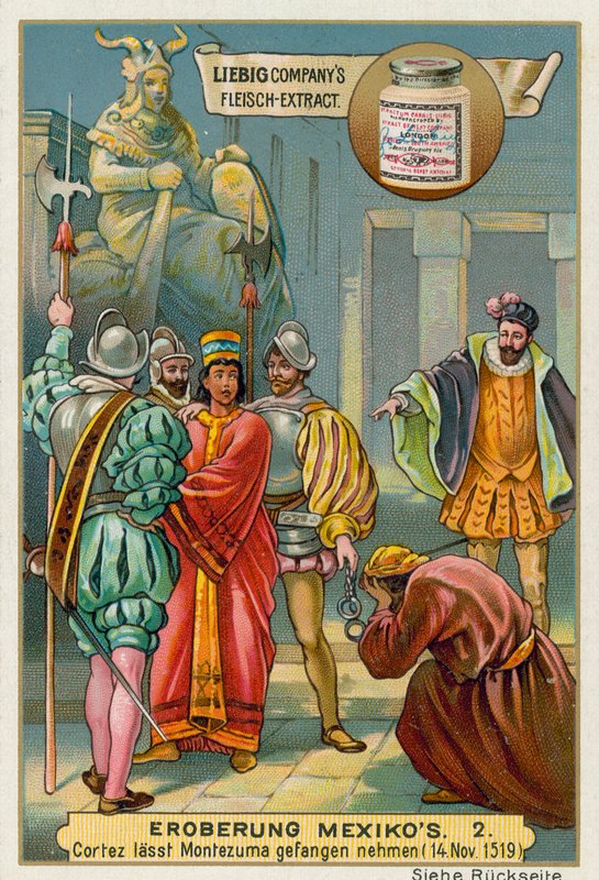 Conquista do México: As Cortes prendem o rei Montezuma II de European School