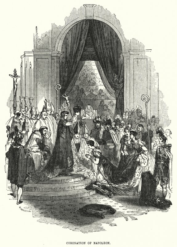 Coroação de Napoleão (gravura) de European School