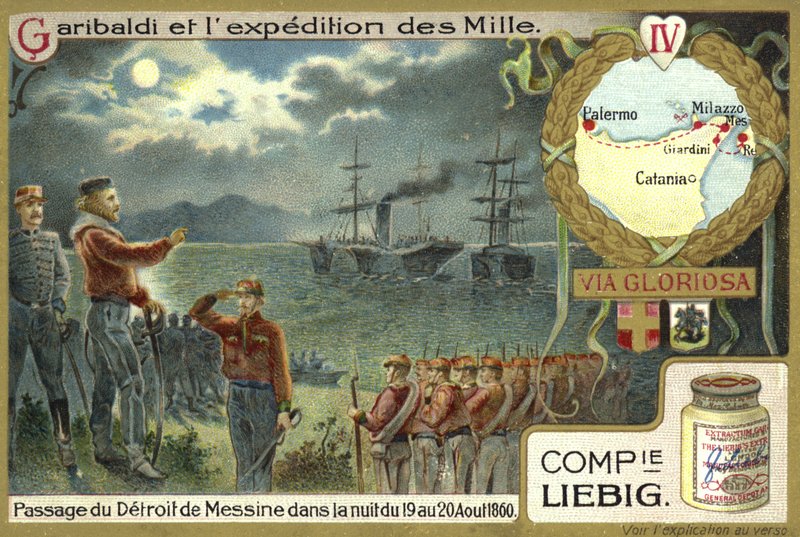 Travessia do Estreito de Messina na noite de 19 a 20 de agosto de 1860 de European School
