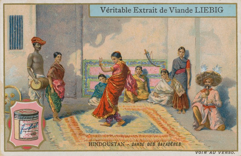 Dança das garotas dançando no Hindustão de European School