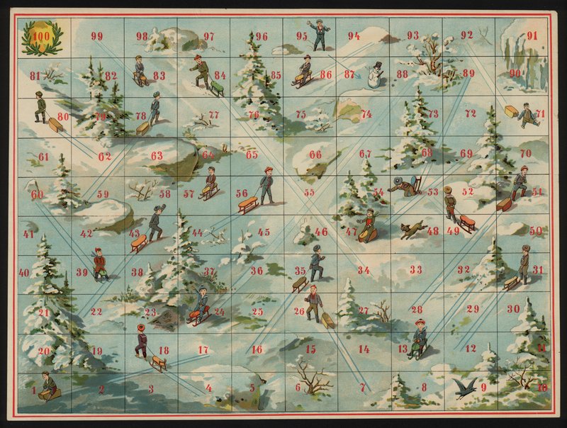 Em La Montagne (cor litho) de European School
