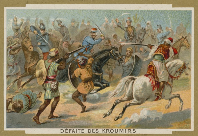 Derrota dos Kroumirs pelos franceses, Tunísia, 1881 de European School