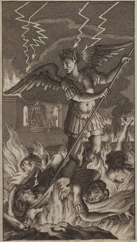 Representação do inferno (gravura) de European School