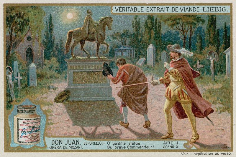 Don Giovanni convida a estátua do comensal para jantar de European School