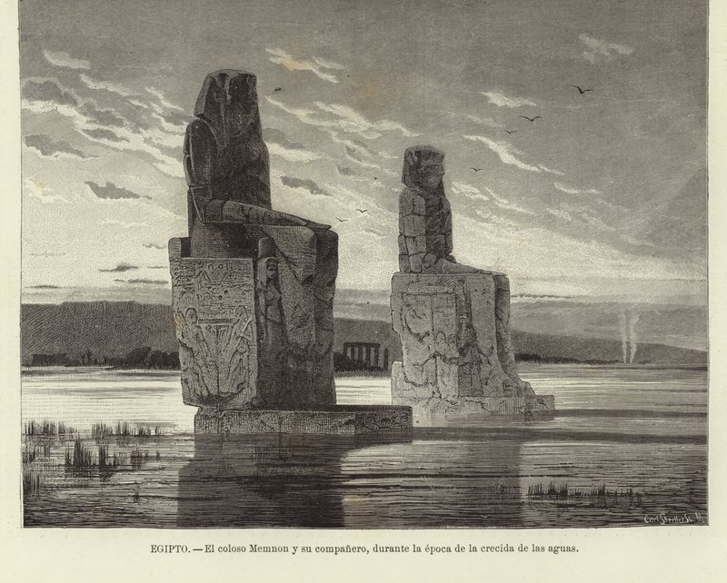 Egito - os colossos de Memnon de European School