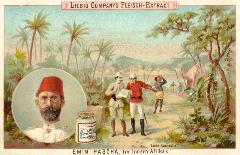 Emin Pasha na África Central (chromolitho) de European School