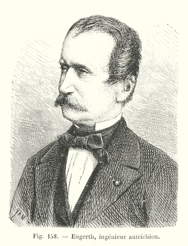 Engerth, engineer autrichien (gravura) de European School