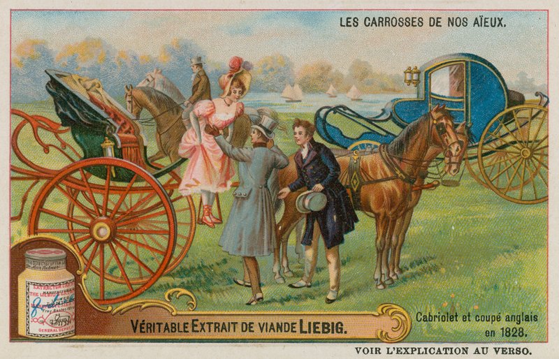 Treinadores ingleses conversíveis e coupé em 1828 de European School