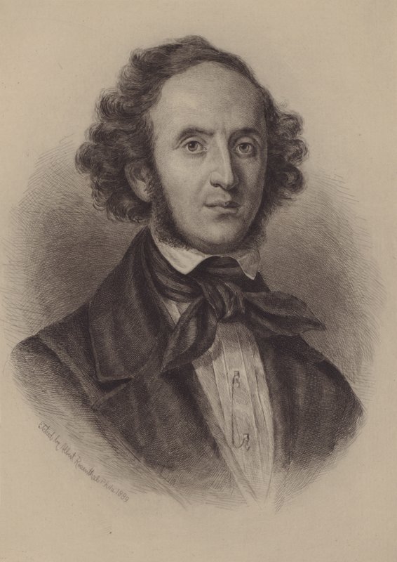 Felix Mendelssohn-Bartholdy (gravura) de European School