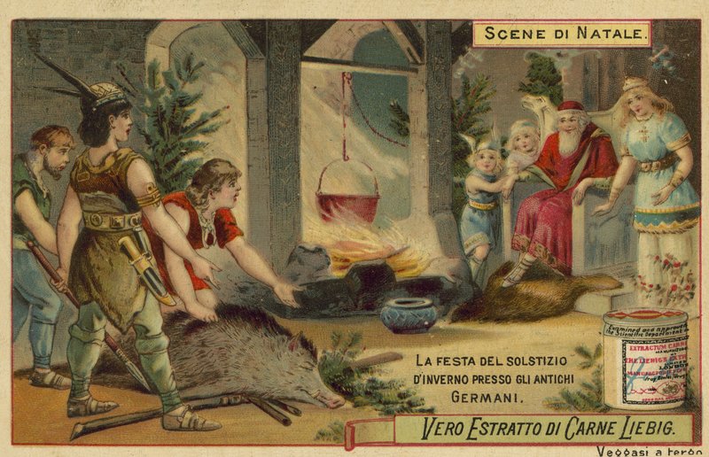 Festival do solstício de inverno na antiga Alemanha de European School