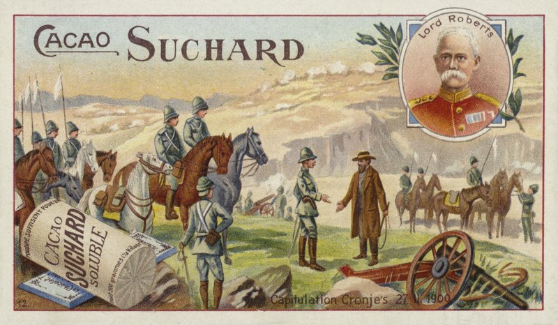 Marechal de Campo Lord Roberts e a rendição de Piet Cronje, Boer War, 27 de fevereiro de 1900 de European School