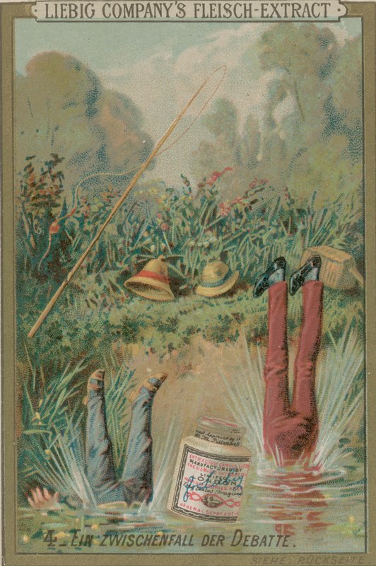Pescadores caídos no rio. de European School