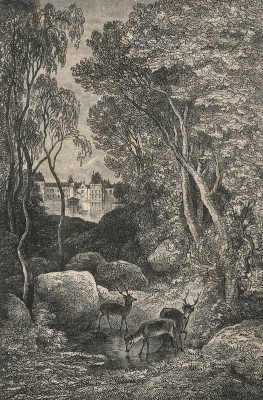 Fontainebleau (gravura) de European School