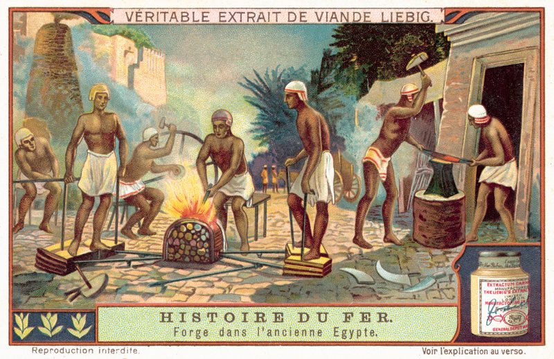 Forja no Antigo Egipto (chromolitho) de European School