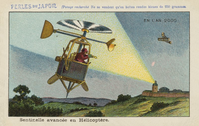 Sentinela avançada em um helicóptero no ano 2000 de European School