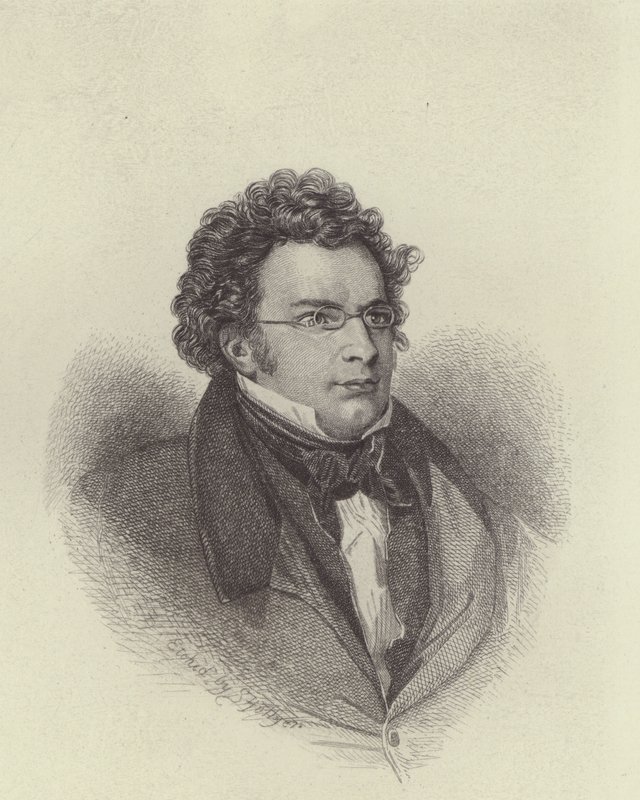 Franz Schubert (gravura) de European School