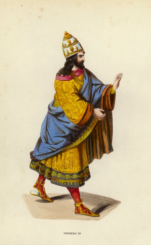 Frederic III (gravura colorida) de European School