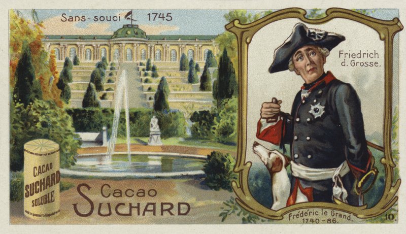 Frederico o Grande, rei da Prússia e o Palácio de Sanssouci, Potsdam de European School