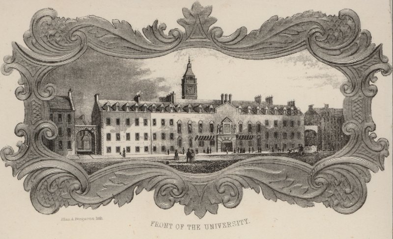 Front of the University, Glasgow, Escócia de European School