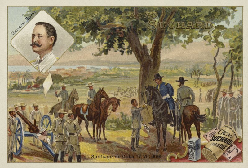 General Toral e a rendição dos espanhóis após o cerco de Santiago de Cuba, Guerra Hispano-Americana, 17 de julho de 1898 de European School