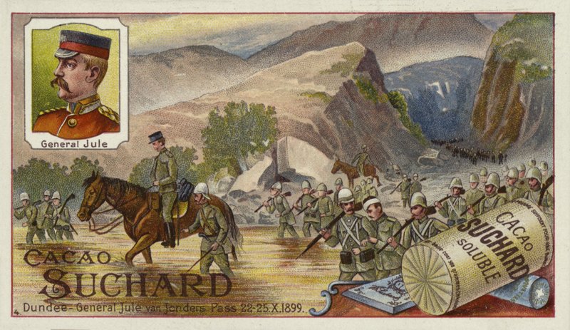 Tropas gerais de Yules em Jonders Pass, Boer War, 22-25 de outubro de 1899 de European School