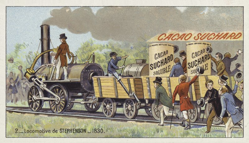 Foguete da locomotiva de George Stephensons, 1830 de European School