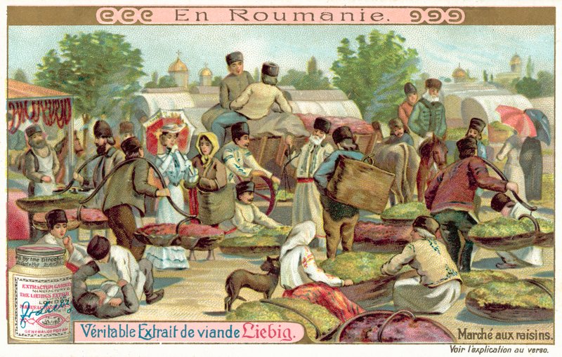 Mercado da uva, Roménia (chromolitho) de European School