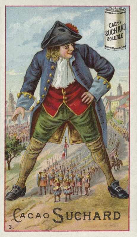 Gulliver com o exército liliputiano de European School