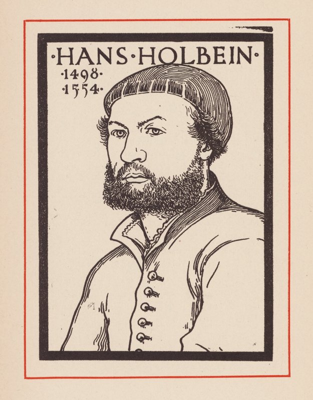 Hans Holbein, o Jovem, artista alemão (litografia) de European School