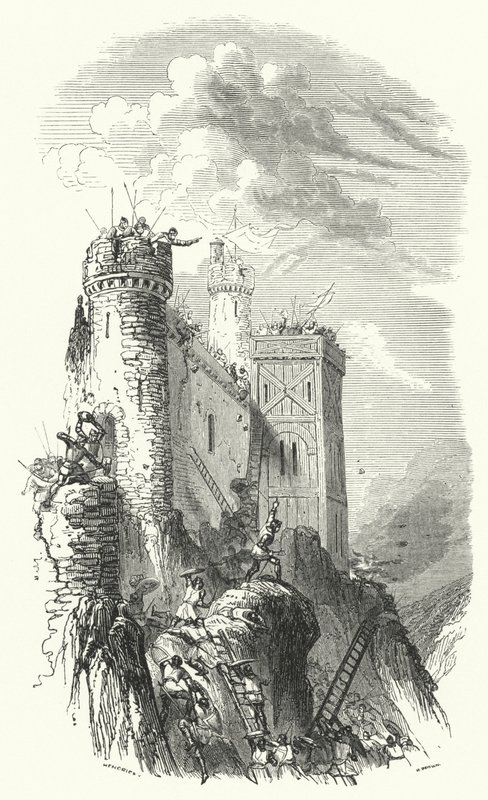 Henrique o Cego, Conde do Luxemburgo, sitiando o Castelo de Bouillon de European School